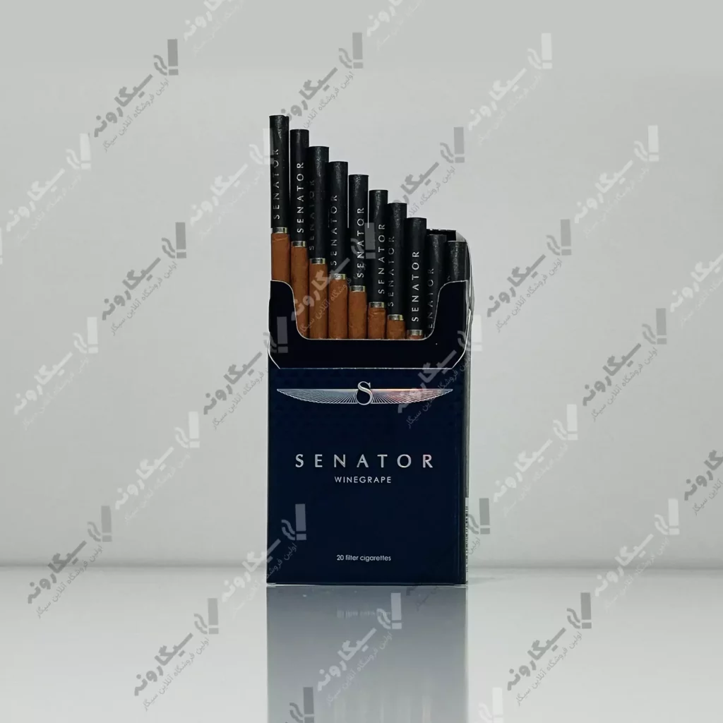 خرید سیگار سناتور شرابی بال بلند - senator wine cigarette